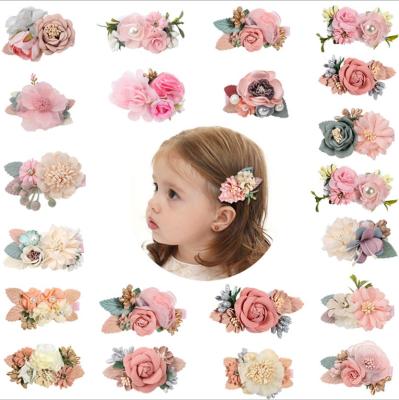 China Cute Glitter Princess Flower Kids Baby Hair Clips Accessories Set for sale