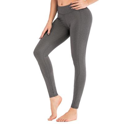 China Wholesale High Quality Antibacterial Yoga Pants With Side Pockets For Women Stretches Workout Fitnesss Gaiters for sale