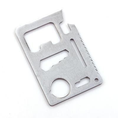 China Survival card. Can Outdoor Multi Function Credit Stainless Steel Metal Survival Opener Camping Tool Card for sale