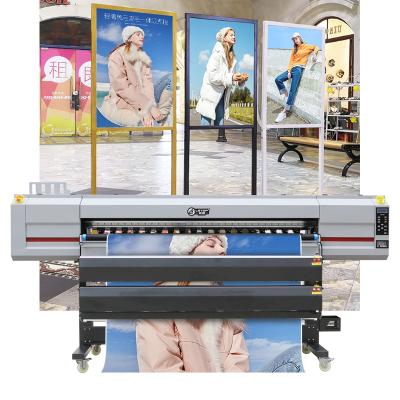 China Building Material Shops 4pcs Head XP600 I3200 Eco Solvent 1.8m Flex Banner Wide Format Eco Solvent Printer for sale