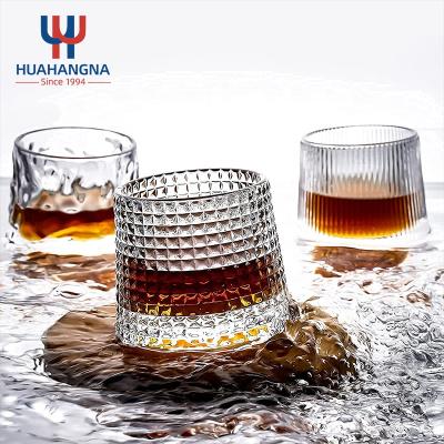 China New Unique Spherical Bottom Rocking Glass Classic/Postmodern Old Fashioned Rocks Glass 270ml Lowball Premium Bar Glasses For Scotch Bourbon Rum for sale