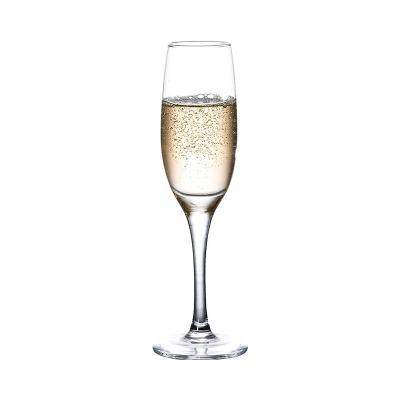 China Bar Hotel Restaurant Party 175ml 5.9oz Home Goblet Glassware Clear Wine Glasses Champagne Cups Flute Champagne Glasses for sale