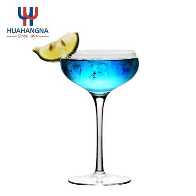 China New 195ml 6.6oz Round Tumbler Martini Wine Glass Bar Glassware Classic/Postmodern Cocktail Glasses for sale