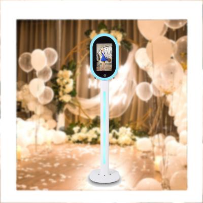 China Outdoor Portable Automatic Mini Wedding Magic Touch Screen 360 Open Air Selfie Machine Mirror Photo Booth Kiosk With Printer for sale