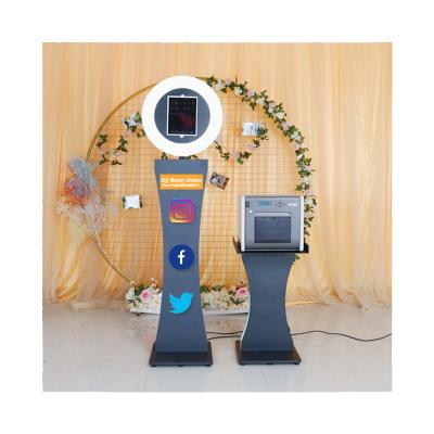 China SDK rotating party 360 selfie digital portable romer led ipad photobooth 360 photo booth enclosure with printer for sale