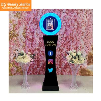 China SDK 360 Degree Wedding Portable Fashion 3d Ring Light Led Selfie iPad Photobooth Holder Fence 360 ​​Photo Booth Rotating Machine for sale