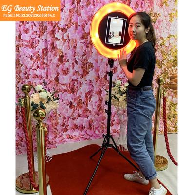 China Outdoor Colorful Magic Portable Selfie Ipad Ring Light Photo Booth Light Photobooth Machine for sale