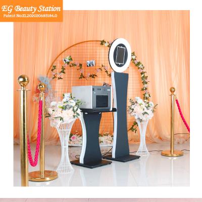 China SDK Magic 3d ipad photo booth stand 360 ipad custom social manual rotating automatic photobooth for sale