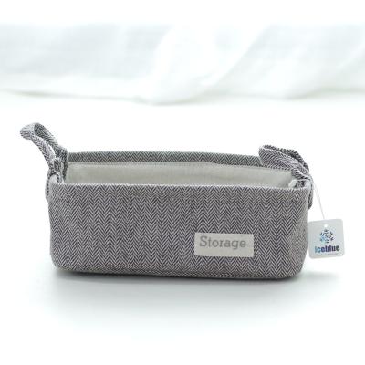 China ICEBLUE HD Folding Delivery Gray Rectangle Storage Boxes Bins Fast Home Storage for sale