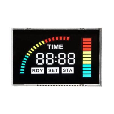 China Thermostat VA Black High Contrast LCD Screen Backlight Pin Connector 7 Segment LCD Customized White Display For Detector Devices for sale