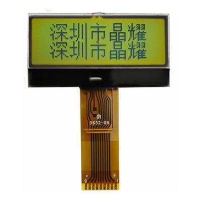 China 1.3 inch DENT LCD Manufacturer STN LCD Display 96x32 Dot Matrix Graphic Display (Yellow Green) for sale