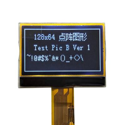 China Show Fpc Dot Matrix 128X64 Black 1.88Inch Lcd 12864 Lcd Screen Fstn LCD Screen Custom Tooth 12864 St7567 Interface Graphic Display IC Spi for sale