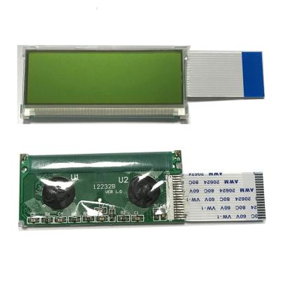 China Stn LCD 122*32 Dot Graphic Lcd Display Module Pt6520 Drive IC 8 Bit Yellow Green 122X32 Dot Matrix Graphic Lcd Display 54.80*26.50mm for sale