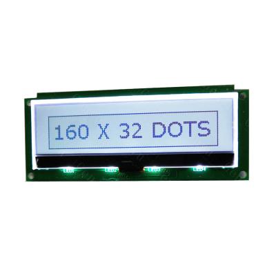 China Genyu 122*44*13.25mm 160*32 Bits Mono 8 Dots Graphic LCD Display Positive FSTN Screen Transflective 122*44*13.25mm for sale