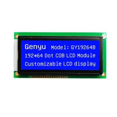 China Factory STN LCD Screen 192x64 Interface Graphics Monochromatic Blue Transflective 8-bit LCD Module Custom for sale