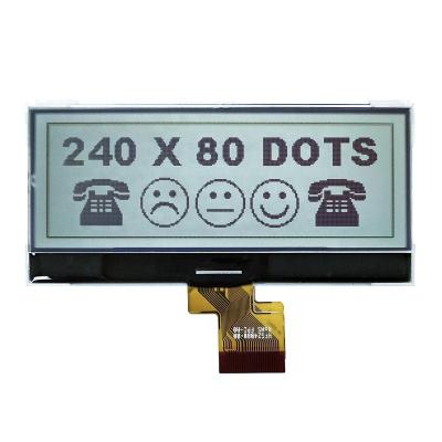 China LCD Manufacturer 240x80 Dots Matrix Positive DOT LCD Display FSTN LCD Module For Communication Device 3.3 inch for sale