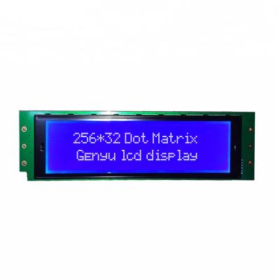 China Custom Blue Graphic Module 7.6Inch Stn 25632 Interface 256X32 Lcd Display Module Dots Mono Lcd Display 256*32 Spi Lcd Graphics Module Lcd Display Module display graphic for sale