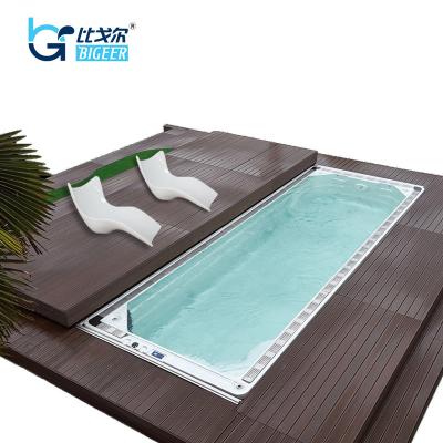 China BG-6660 Free Yearly Christmas Bath Promotional Spa Pool With Automatic Cover Hot Tub for sale