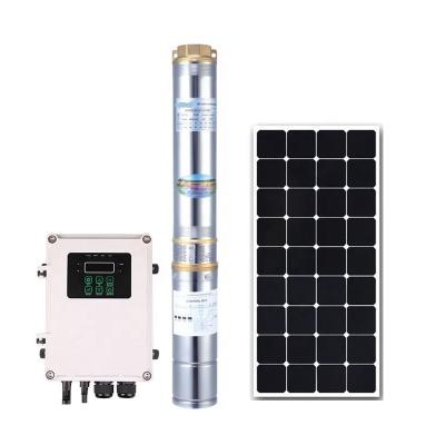 China Family Houses -72V 1000W 88M 6000L/h for Irrigation DC Solar Powered Pumping System Submissible Solar Water Pumps for sale