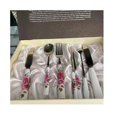 China household& hotel& restaurant& ceremony& Party Manufacturer Wholesale Finely Processed Camping Titanium Chopsticks Tableware For Household for sale