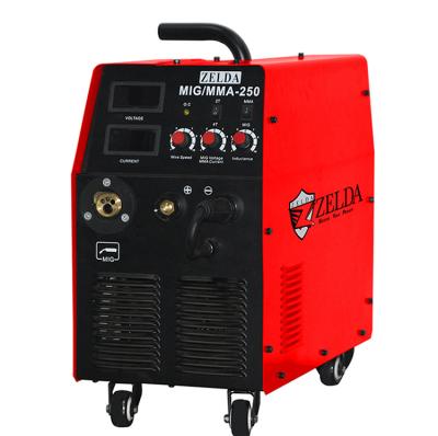 China Hot Sale MIG Magnetic Welding Machine Mig Welding Machine Multifunction Inverter 250a Hotels MIG Welders maquina de solda mig for sale