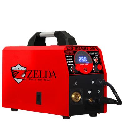 China Hot Sale MIG 250 Magnetic Arc Welding MIG Welding Machine Stable Multifunctional Portable 110v/220v Single Phase MIG Welder for sale