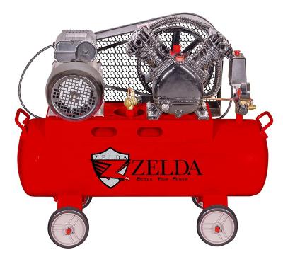 China Lubricated CE Approved Belt Driven Air Compressor 2hp V Shape 100L Air Compressor Pistons for sale