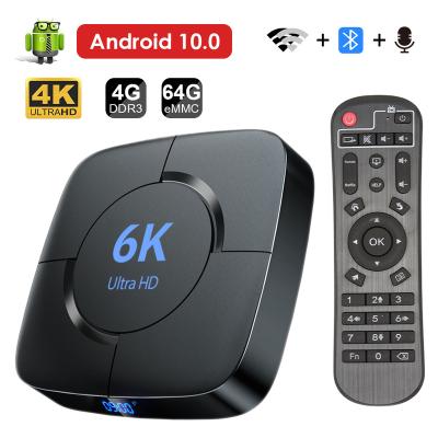 China Super Fast 6K 3D Wifi 2.4G&5.8G 4GB RAM 64G Voice Assistant 6K 3D Media Player Box Superior Box 10.0 Transpeed Android TV for sale