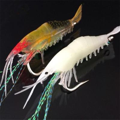 China Bright Color Shrimp Bionic Lures with Live Lures Artificial Soft Bait Hooks for Fishing for sale