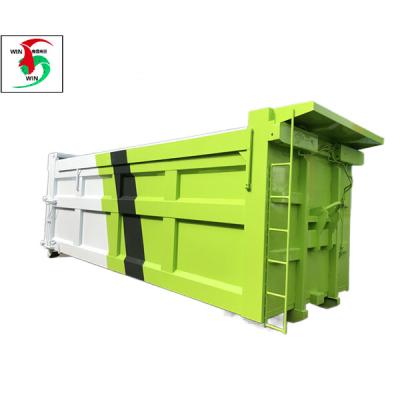 China Solid Waste 5-30 Cubic Outdoor Ro-Ro Container Hook Lift Customized Container Pop Up Trash Compactor for sale