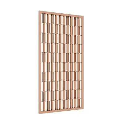 China PVD Plating Laser Cutting Utility Metal Screen Wall Partition Living Room Metal Room Divider Design for sale