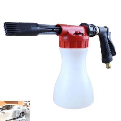 China Adjustable Snow Foamer Car Wash Station Pressure Press Water Bottom Foam Blaster Foam Spray Gun for sale