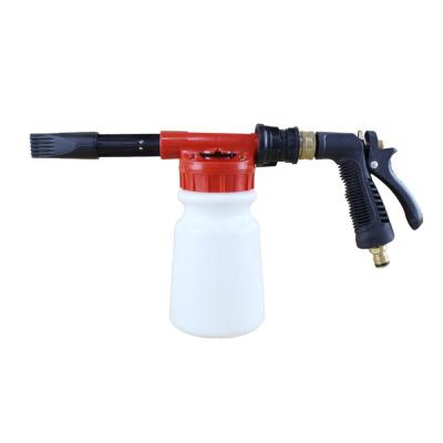 China Adjustable Low Pressure Garden Press Water Down Car Wash Cleaning Soap Foam Sprayer for sale