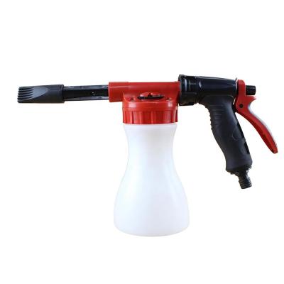 China Only Need To Connect Water To Hose Low Pressure Adjustable Household Car Wash Snow Foam Nozzle for sale