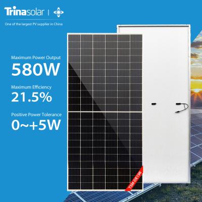 China Trina 555w 560w 565w 570w 575w Trina TSM-DEG19RC.20 Solar Panel Trina Solar Panel Half-Cut Solar Powered Price Wafer Size 210*210 210mmx210mm for sale