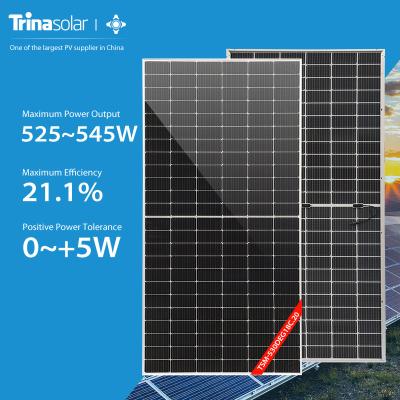 China Mono Bifacial Solar Cell 525W - 545W Solar Panel POE / EVA Trinasolar PV Modules Energy For Sale for sale