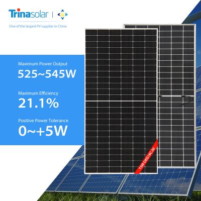 China EVA/POE Trina 525W 530W 535W 540W 545W solar power panels paneles costos de solares import solar panels from china for sale