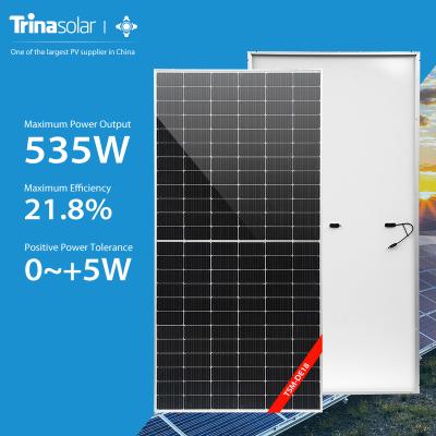 China EVA/POE Trinasolar Mono Mono Energy 182mm Cells High Power Solar Panels 530W 535W 540W 545W 550W Half Solar Power for sale