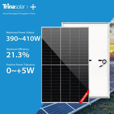 China EVA/POE Trina PV Module Summit S PERC Mono Solar Panels 390w-410w Mono Solar Power On Sale for sale