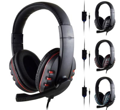 China Headband Edging - Sound Stereo Computer Wired Over-Ear Gaming Headphones With Noise Isolating Gaming Headset For PC PS4 for sale