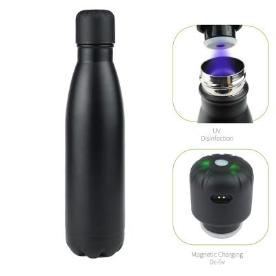 China Bottle of water -ledwater viable rechargeable UV Thermos of Smart of BPA stainless steel water for sale