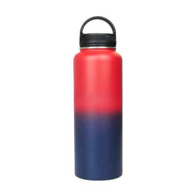 China Double viable bottle of stainless steel sports bottle of wall water bottle with the 12oz 32oz 40oz 64oz lid for sale