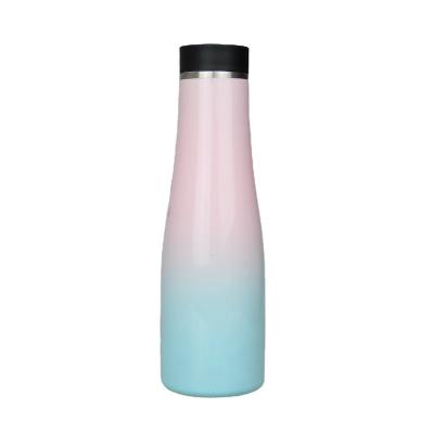 China Stainless steel vacuum bottle of Straw Water Bottle Big Belly Viable Children of the Great Capacity 1100ml with the Handle for sale