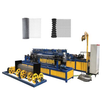 China diamond chain link weaving fencing making machine for sale