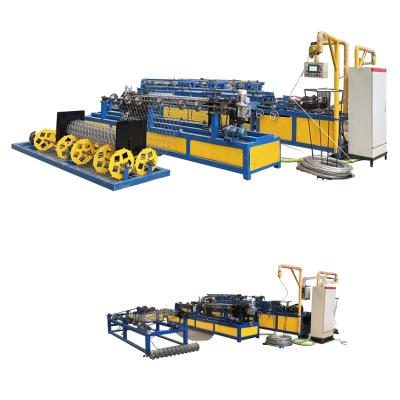 China single wire and double mold diamond cyclone Automatic chain link fence netting machine manufacturer for sale