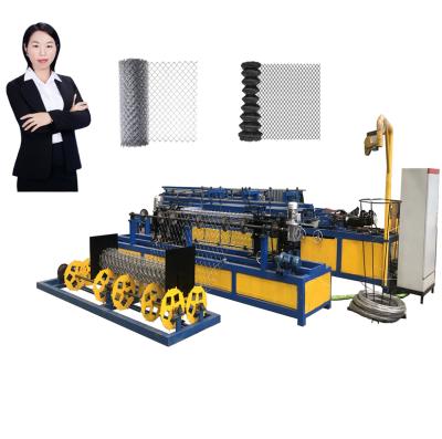 China used for hard wire Diamond Mesh Machine / chain link fence making machine for sale