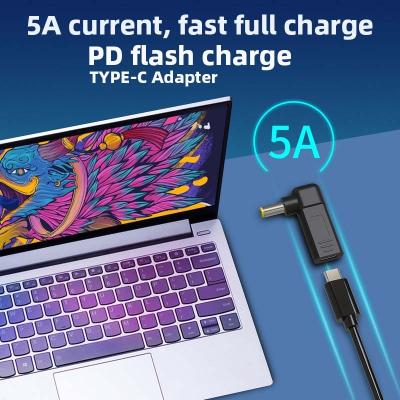 China LAPTOP PD Type C USB-C to DC fast chager 5A adapter for laptop charger for sale