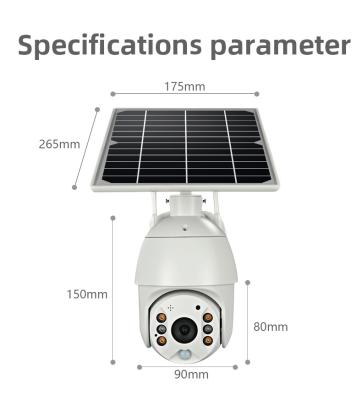 China Solar Cell Phone Panel Ptz Security Camera for sale