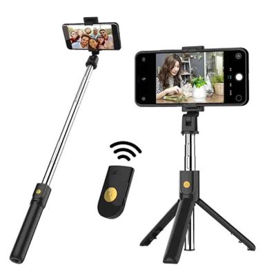 China Video Camera 3 in 1 Wireless Foldable BT Control Selfie Stick Mini Tripod Expandable Monopod Remote for sale