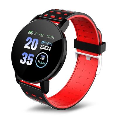 China 119PLUS 119S Touch Screen Smart Watch Waterproof Health Wristband Heart Rate Blood Pressure Smart Band Fitness Tracker Reminder 2021 for sale